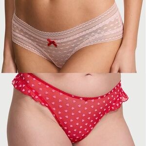 Victoria's Secret Valentine's Day Lace Heart Underwear Panties